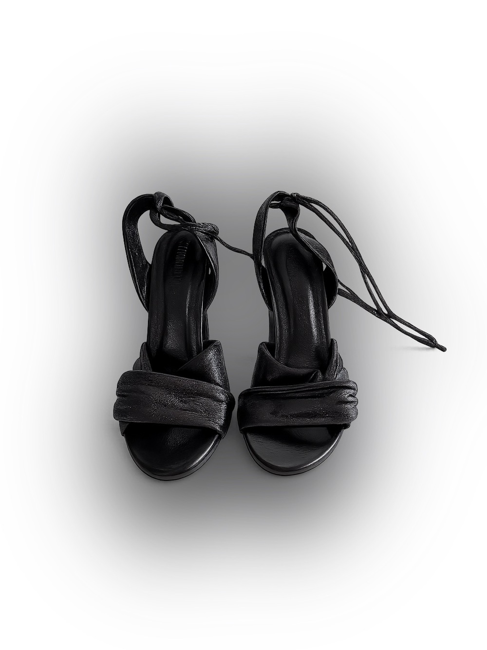 Soul Princess Tuscany  Lace Up Stiletto Sandals Ruched Wrap Ankle Size 5.5